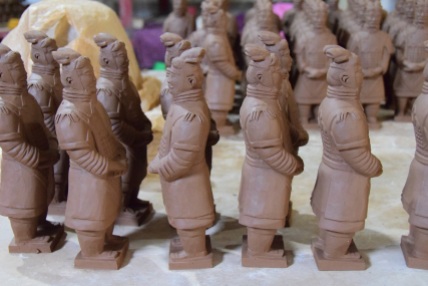 Factory for making the warrior figurines